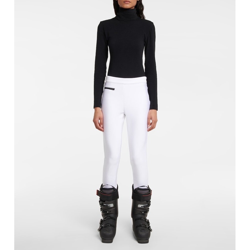 Erin Snow Olivia Ski Pant White High Rise Stirrup Slim Fit Technical Size 2 NWT